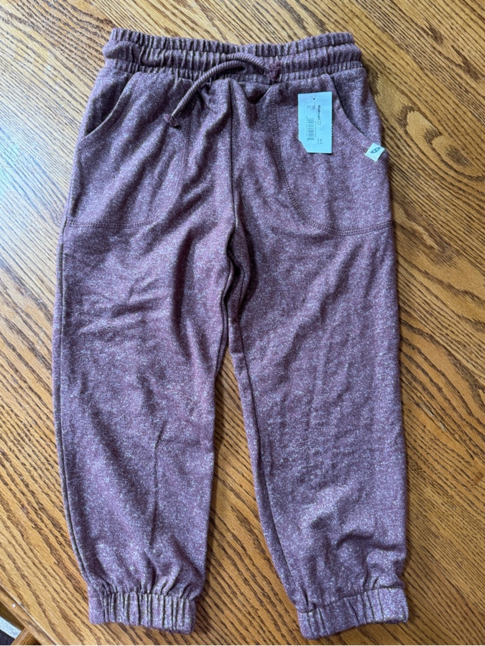 Kids Cozy Marled Joggers - Heathered Plum